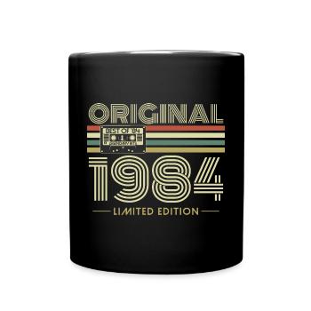 Original 1984 Vintage Vintage Birthday Retro - Mug uni - noir - Devant