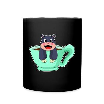 Tasse de café mole - Mug uni - noir - Devant