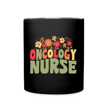 Krankenschwester für Onkologie - Tasse einfarbig - Schwarz - Vorne