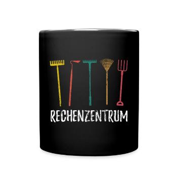 Rechenzentrum - Gärtner Garten Pflanzen - Tasse einfarbig - Schwarz - Vorne