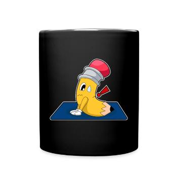 Gymnastique de fitness Pencil Yoga - Mug uni - noir - Devant