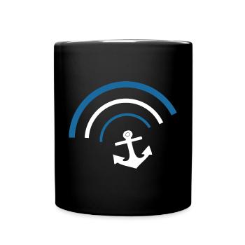 Anker Norddeutschland Seemann Matrose Kapitän - Tasse einfarbig - Schwarz - Vorne