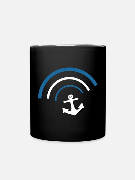Anker Norddeutschland Seemann Matrose Kapitän - Tasse einfarbig - Schwarz
