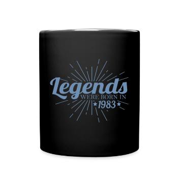 Legends were born in 1983 - Full Colour Mug - black - Front