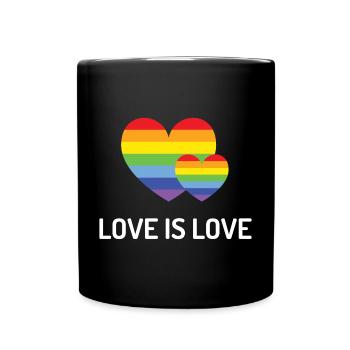 Mois de la fierté LGBT - Love is Love - Mug uni - noir - Devant