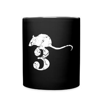 PUNKROCK rats nr. 3 - used look - mouse - rat - Full Colour Mug - black - Front