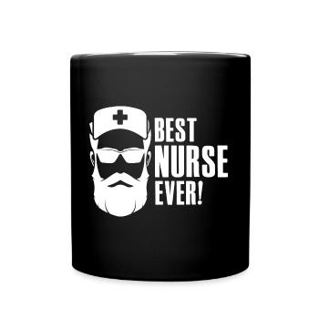 Best Nurse Ever - Krankenschwester Pfleger Notarzt - Full Colour Mug - black - Front