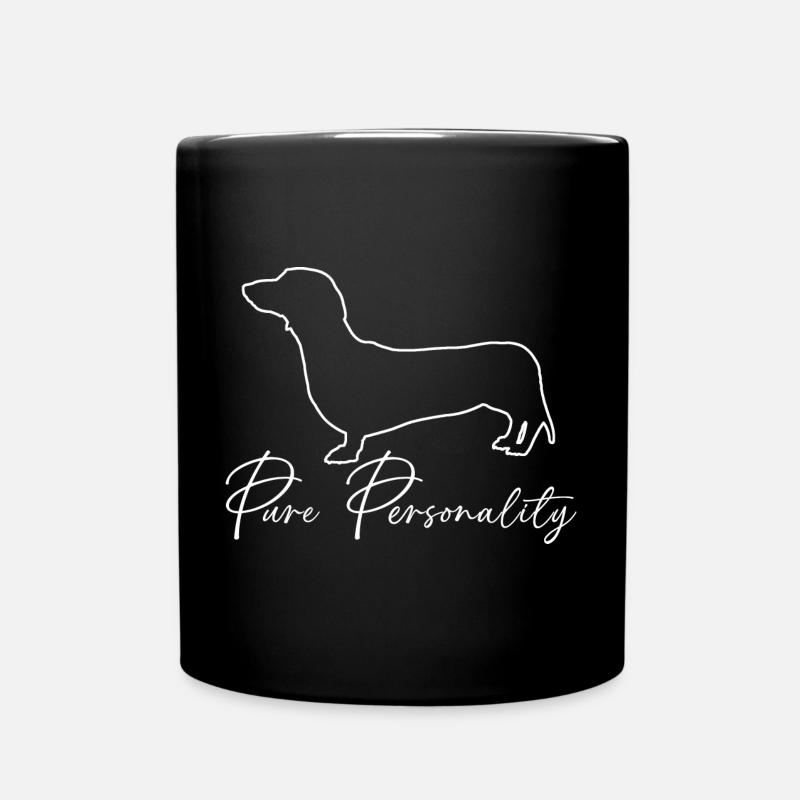 Teckel personnalité pure - J’aime le teckel - Mug uni - noir