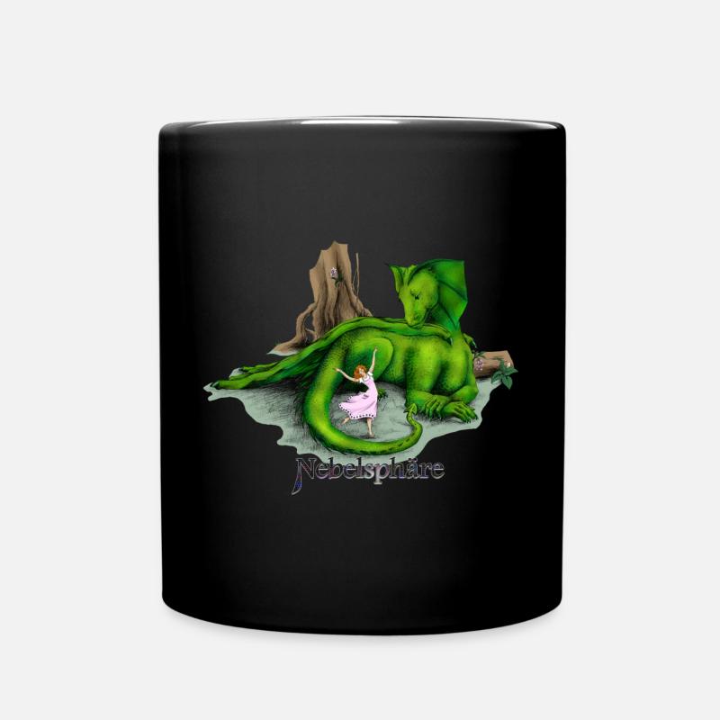Eine grüne Himmelsechse - Tasse einfarbig - Schwarz
