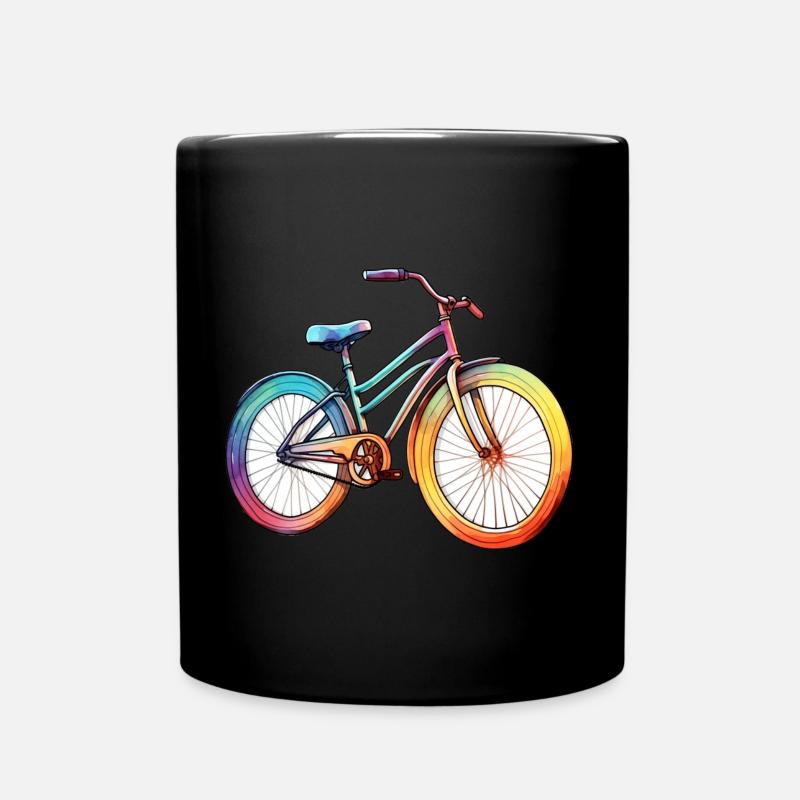 Fahrrad - Tasse einfarbig - Schwarz