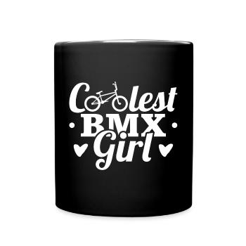 BMX Filles - Mug uni - noir - Devant
