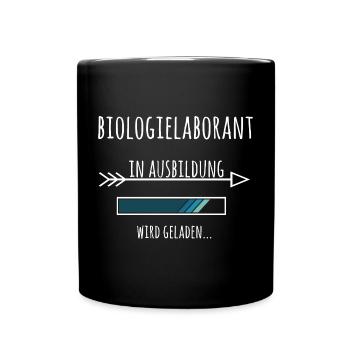 Biologielaborant  Geschenk Laborant - Tasse einfarbig - Schwarz - Vorne