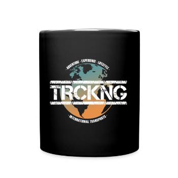 TRCKNG - Transport international de camionnage - Mug uni - noir - Devant