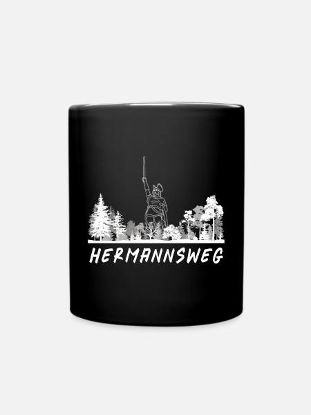 Hermannsweg - Tasse einfarbig - Schwarz
