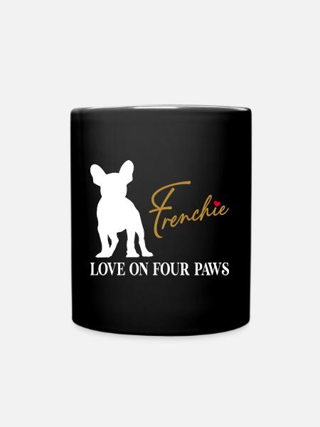 Frenchie rakkaus neljällä tassulla - Ensfarvet krus - sort