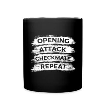 Chess Techniques - Full Colour Mug - black - Front