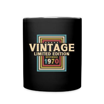 53e anniversaire Vintage Novembre Vintage des années 1970 - Mug uni - noir - Devant