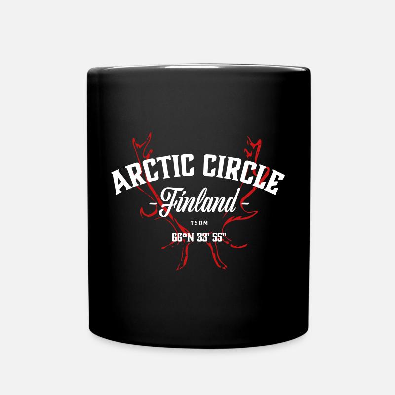 Finland - Arctic Circle - Full Colour Mug - black