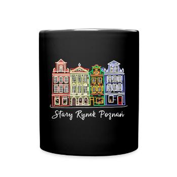 Alter Markt Posen, Polen historische Fassaden - Tasse einfarbig - Schwarz - Vorne