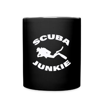 SCUBA JUNKIE - Tasse einfarbig - Schwarz - Vorne