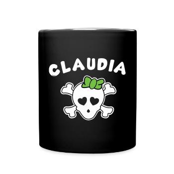 Pirate Claudia Design for Girls and Women - Full Colour Mug - black - Front