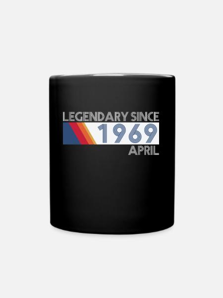 Retro SiFi Legendary since April 1969 - Geburtstag - Tasse einfarbig - Schwarz