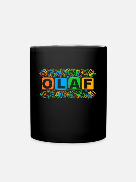 OLAF colourful cubes - Tasse einfarbig - Schwarz