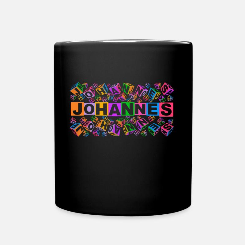 JOHANNES colourful cubes - Tasse einfarbig - Schwarz
