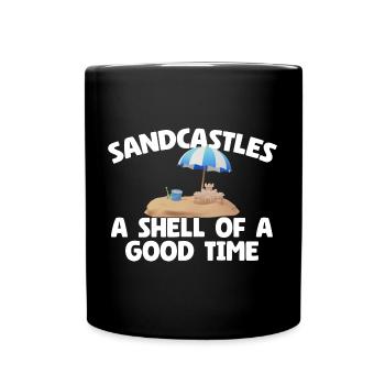 Kids Sandcastle Kit Gear Sandcastle Set Toys - Tasse einfarbig - Schwarz - Vorne