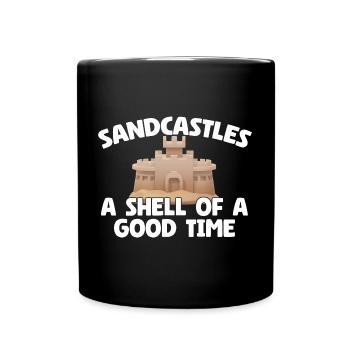 Kids Sandcastle Kit Gear Sandcastle Set Toys - Tasse einfarbig - Schwarz - Vorne