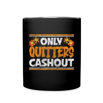 Joueur de poker Full House - Mug uni - noir - Devant