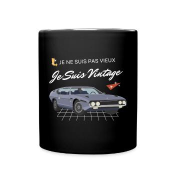 De n'suis pas vieux de suis vintage daddy - Full Colour Mug - black - Front