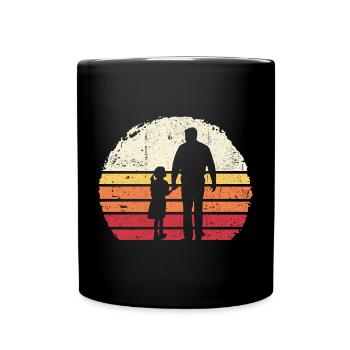 Sunset Walk Silhouette - Full Colour Mug - black - Front