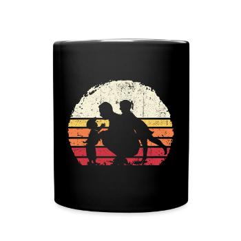 Sunset Trio Silhouette - Full Colour Mug - black - Front