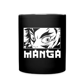 Manga noir et blanc - Mug uni - noir - Devant