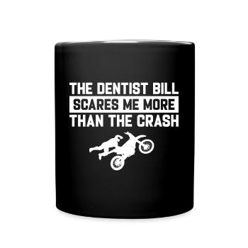 Motocross Drôle Dire Dentiste Bill Dirt Bike - Mug uni - noir - Devant