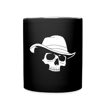 Cowboy Skull - Full Colour Mug - black - Front