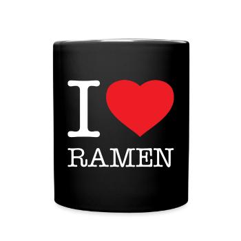 I LOVE RAMEN - Full Colour Mug - black - Front