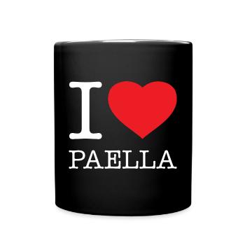 I LOVE PAELLA - Tasse einfarbig - Schwarz - Vorne