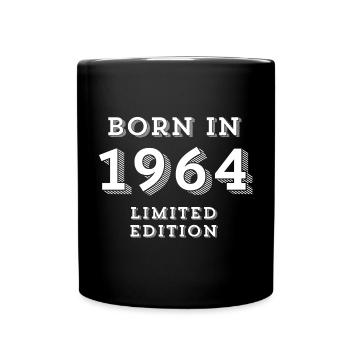 1964, year 1964, anniversary 60 years - Full Colour Mug - black - Front