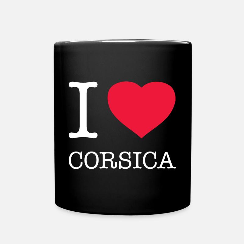 J’AIME LA CORSE Korsika - Mug uni - noir