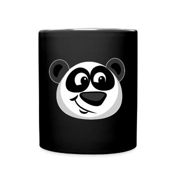 Funny Panda Panda Bear - Full Colour Mug - black - Front
