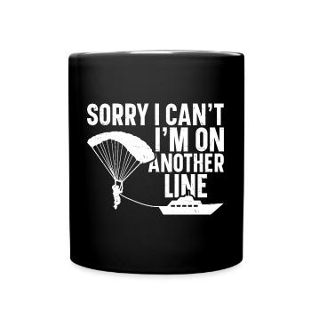 Parasailing Equipment Parakiting Toys Parasailer - Full Colour Mug - black - Front