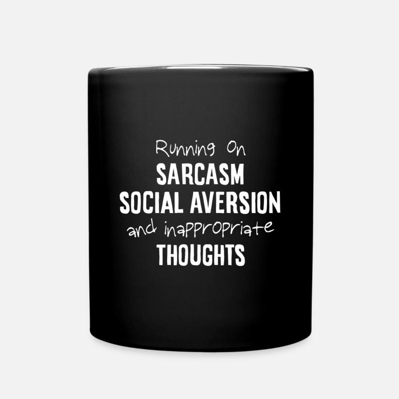 Running on... - Tasse einfarbig - Schwarz