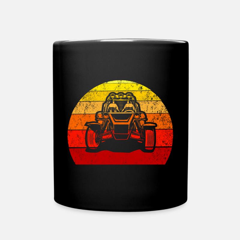 Illustration d’aventure tout-terrain rétro - Mug uni - noir