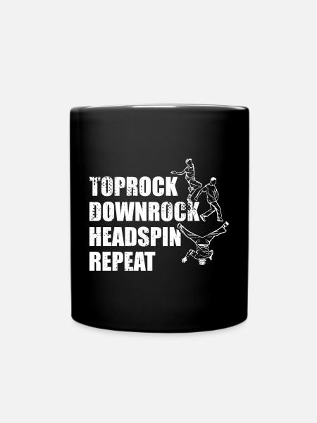Breakdance Techniken - Tasse einfarbig - Schwarz
