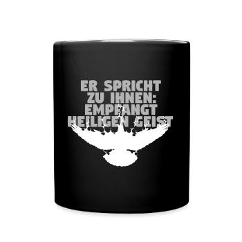 Receive Comforter - Deutsch - Tasse einfarbig - Schwarz - Vorne