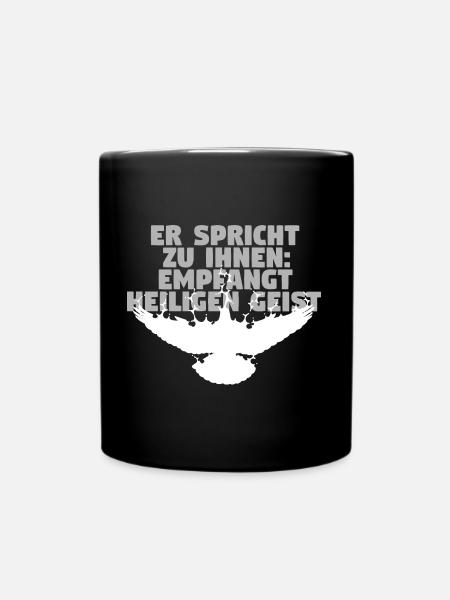Receive Comforter - German - Full Colour Mug - black