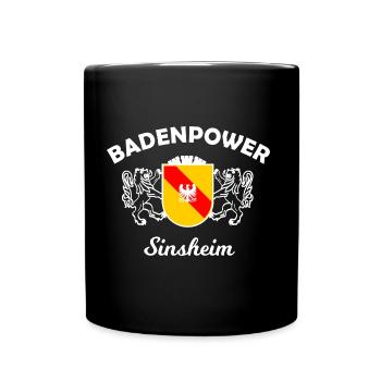 Die Fans aus Sinsheim - Tasse einfarbig - Schwarz - Vorne