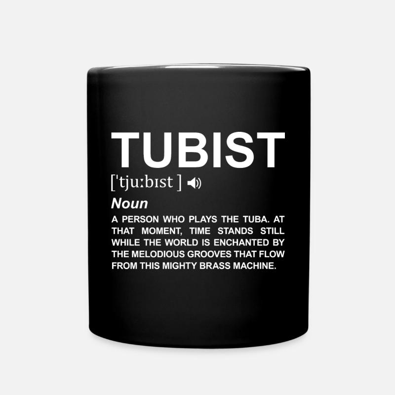 Tubist Begriffserklärung - Tasse einfarbig - Schwarz